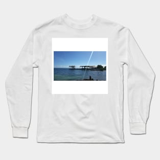 the sun and the beach in landscape architectural in honduras photograph Long Sleeve T-Shirt